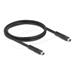 Delock Mini DisplayPort kabel 16K 60 Hz 80 Gbps 1 m, černý