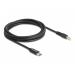Delock Nabíjecí kabel pro laptop, ze zástrčky rozhraní USB Type-C™ na zástrčku 5,5 x 2,5 mm