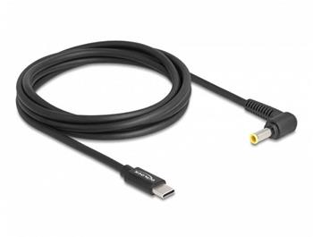 Delock Nabíjecí kabel pro laptop, ze zástrčky rozhraní USB Type-C™ na zástrčku Samsung 5,5 x 3,0 mm