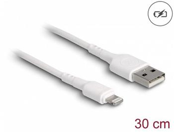 Delock Nabíjecí USB kabel na iPhone™, iPad™, iPod™, bílý, 30 cm