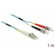 Delock Optický kabel LC > ST Multimód OM3 1 m