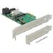 Delock PCI Express Karta > Hybrid 3 x interní SATA 6 Gb/s + 1 x interní mSATA