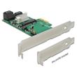 Delock PCI Express Karta > Hybrid 3 x interní SATA 6 Gb/s + 1 x interní mSATA