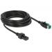 Delock PoweredUSB kabel samec 12 V > 2 x 4 pin samec 5 m pro POS tiskárny a terminály