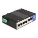 Delock Průmyslový přepínač sítě Gigabit Ethernet se 4 porty RJ45 a 2 porty SFP, na DIN lištu