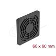 Delock Rošt ventilátoru s protiprachovým filtrem, rozměr 60 x 60 mm, černý