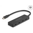 Delock Rozbočovač USB 10 Gbps, USB Type-C™, se 4 x zásuvkami USB Type-C™ černá
