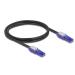 Delock Síťový kabel RJ45, Cat.6, UTP, s výklopnými zástrčkovými konektory (180°), 1 m