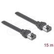 Delock Spojovací kabel RJ45 Cat.6 kompatibilní se Starlink Gen3 – 15 m, šedý