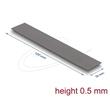 Delock Tepelně vodivá podložka 120 x 20 x 0,5 mm pro moduly M.2 3,2 W/mK - nízký únik oleje