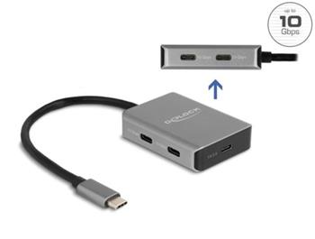 Delock USB 10 Gbps 4 portový Hub USB Type-C™ s konektorem USB Type-C™