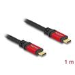 Delock USB 2.0 Cable USB Type-C™ male to male PD 3.1 240 W E-Marker 1 m red metal