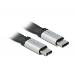Delock USB 3.2 Gen 2, FPC plochý stuhový kabel, USB Typ-A na USB Type-C™, 14 cm, PD 3 A