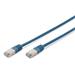 Digitus CAT 5e SF-UTP patch cable, Cu, PVC AWG 26/7, length 10 m, color blue