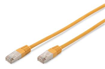 Digitus CAT 5e SF-UTP patch cable, Cu, PVC AWG 26/7, length 2 m, color yellow