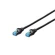 Digitus CAT 5e SF-UTP patch cable, PVC AWG 26/7, length 5 m, color black