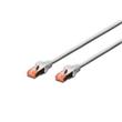 Digitus CAT 6 S-FTP patch kabel, LSOH, Cu, AWG 27/7, délka 0,25 m, barva šedá