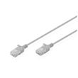Digitus CAT 6 U-UTP slim patch cord, 1 m, šedý