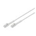 DIGITUS CAT 6A F-FTP ohebný propojovací kabel, Cu, TPE-LSZH AWG 32/7, délka 0.5 m, šedá