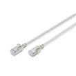 DIGITUS CAT 6A F-FTP Slim Patch cord, Cu, LSZH AWG 32/7, length 0.3m, Grey