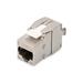 Digitus CAT 6A Keystone Jack, STP, tool free, dust cover smart cable manager, metal snap-in, set 24 pcs.