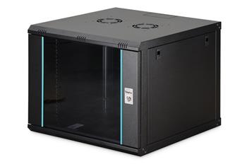 DIGITUS DN-37107 Nástěnná skříň 9U, Dynamic-N, 19", 600x600mm, nesmontovaná černá (RAL 9005)