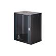 DIGITUS DN-37113 Nástěnná skříň 16U, Dynamic-N, 19", 600x450mm, nesmontovaná černá (RAL 9005)