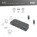 DIGITUS DS-12874 KVM Switch, 2x1 HDMI, HDMI Out, USB, 4Kx2K@60Hz, černá