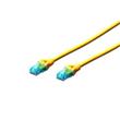 Digitus Ecoline Patch kabel, UTP, CAT 5e, AWG 26/7, žlutý 3m, 1ks