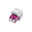 DIGITUS Fiber optic LC/LC duplex coupler, Multimode-OM4, Keystone module