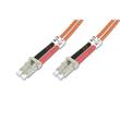 DIGITUS Fiber Optic Patch Cord, LC to LC, Multimode, OM2, 50/125 µ, Duplex Length 1m