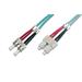 Digitus Fiber Optic Patch Cord, ST to SC Multimode 50/125 µ, Duplex Length 10m, Class OM3