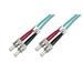 DIGITUS Fiber Optic Patch Cord, ST to ST, Multimode, OM3, 50/125 µ, Duplex Length 3m
