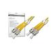 DIGITUS Fiber Optic Patch Cord, ST to ST, Singlemode, OS1, 09/125 µ, Duplex Length 1m