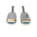 Digitus HDMI 2.1 AOC hybridní optický kabel, Type A M/M, 15m, UHD 8K@60Hz, CE, gold, bl
