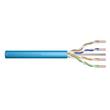 DIGITUS Instalační kabel CAT 6A U-UTP, 500 MHz Eca (EN 50575), AWG 23/1, buben 305 m, simplex, barva modrá