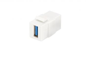 DIGITUS Keystone jack USB 3.0 pro DN-93832, čistě bílý (RAL 9003)