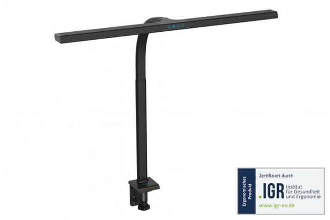 DIGITUS LED stolní lampa - 80 cm, 2400 lm, 16 W, černá