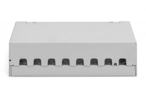 DIGITUS Modulární stolní patch panel, stíněný 8 portů, světle šedý