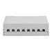 DIGITUS Modulární stolní patch panel, stíněný 8 portů, světle šedý