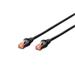 Digitus Patch Cable,S-FTP, CAT 6, AWG 27/7, LSOH, Měď, černý 2m