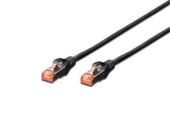 Digitus Patch Cable,S-FTP, CAT 6, AWG 27/7, LSOH, Měď, černý 5m