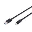 Digitus Připojovací kabel USB typu C, typ C na A M/M, 1m, 3A, 480 MB, verze 2.0, bl