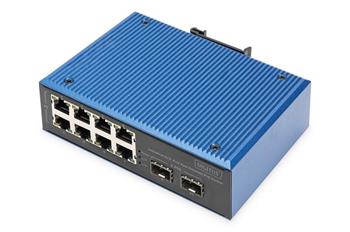 Digitus Průmyslový 8+2portový přepínač Fast Ethernet PoE