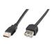Digitus USB kabel prodlužovací A-A, 1.8m, černý