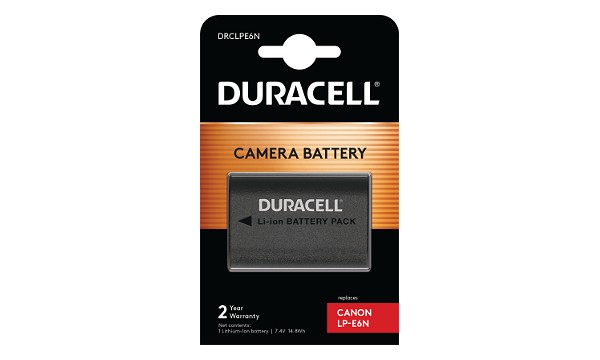 DURACELL Baterie - DRCLPE6N pro Canon LP-E6N černá, 2000 mAh 7.4 V