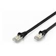Ednet Patch kabel, CAT6, RJ45 samec/samec, 2,0 m, S-FTP, AWG 27/7, LSZH, černý