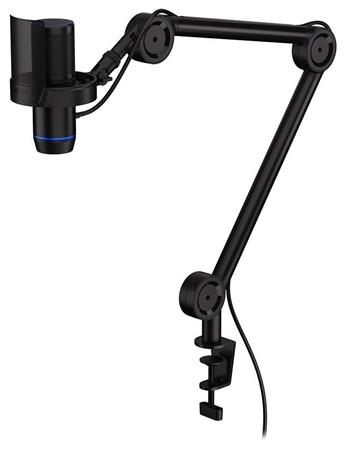Endorfy Solum 2 Boom Arm,Mikrofon, kondenzátorový, kardioidní, rameno, pop-up filtr, dotykové ztlumení, LED signalizace,