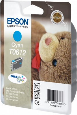 EPSON cartridge T0612 cyan (medvídek)