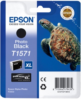 EPSON cartridge T1571 photo black (želva)